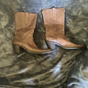 Franco Sarto Tan Leather Footwear